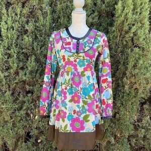 Soundgirl Y2k Vintage Floral Multicolor Dress Women's Size Small